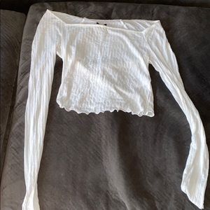 long sleeve crop top
